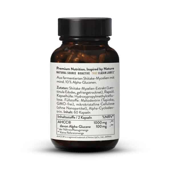 Shiitake AHCC extract capsules